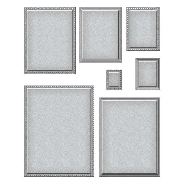 Scored and Pierced Rectangles Etched Dies