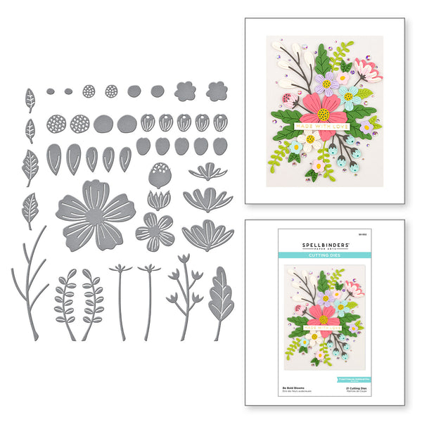 Be Bold Blooms Etched Dies from the Be Bold Collection