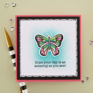 Butterfly Kisses Clear Stamp & Die Set by Simon Hurley