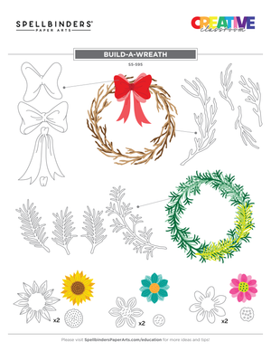 Build-A-Wreath Etched Dies from the  Beautiful Wreaths Collection by Suzanne Hue