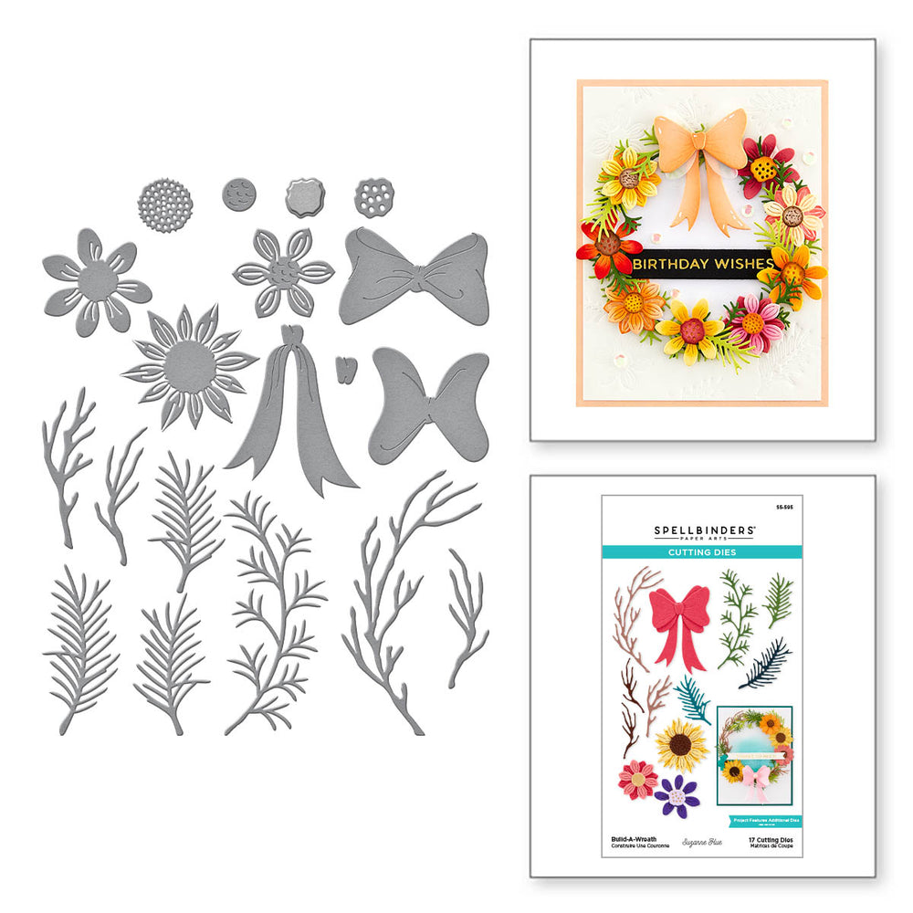 Build-A-Wreath Etched Dies from the  Beautiful Wreaths Collection by Suzanne Hue