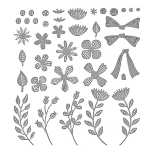 Garden Wreath Add-Ons Etched Dies from the Beautiful Wreaths Collection by Suzanne Hue