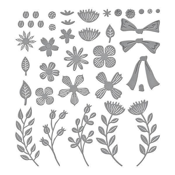 Garden Wreath Add-Ons Etched Dies from the Beautiful Wreaths Collection by Suzanne Hue
