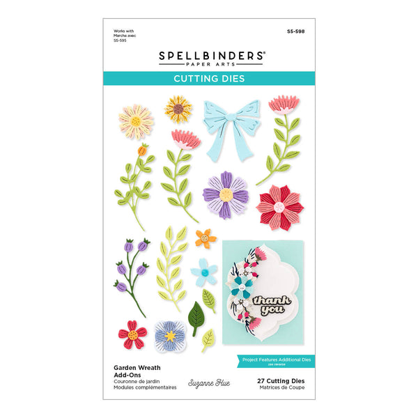 Garden Wreath Add-Ons Etched Dies from the Beautiful Wreaths Collection by Suzanne Hue