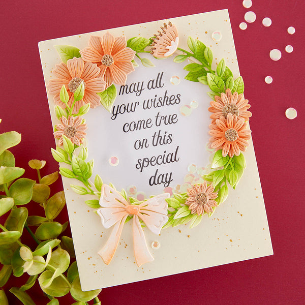 Garden Wreath Add-Ons Etched Dies from the Beautiful Wreaths Collection by Suzanne Hue