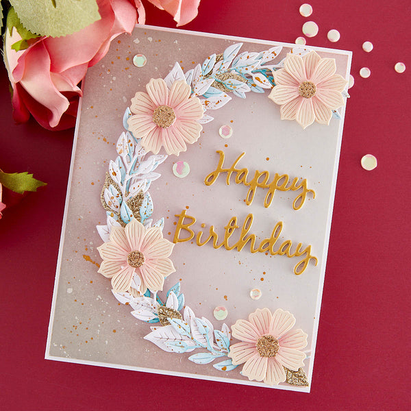 Garden Wreath Add-Ons Etched Dies from the Beautiful Wreaths Collection by Suzanne Hue
