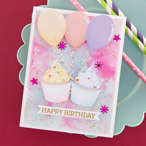 Birthday Wreath Add-Ons Etched Dies from the Beautiful Wreaths Collection by Suzanne Hue