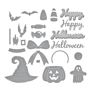 Halloween Wreath Add-Ons Etched Dies from the Beautiful Wreaths Collection by Suzanne Hue