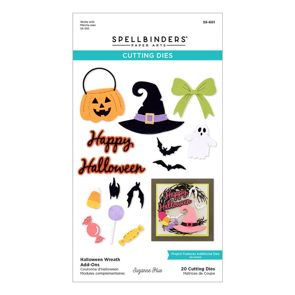 Halloween Wreath Add-Ons Etched Dies from the Beautiful Wreaths Collection by Suzanne Hue