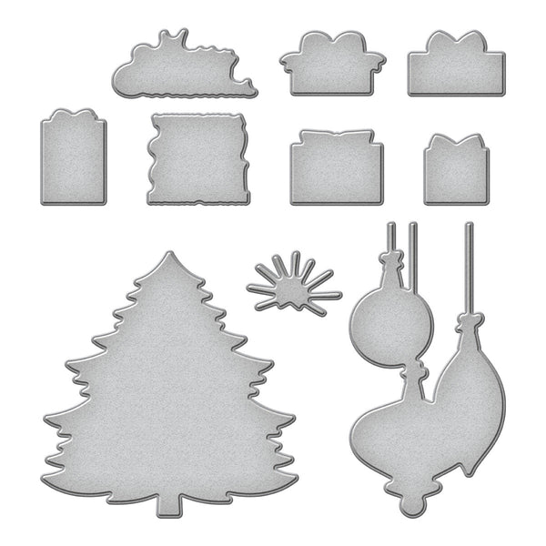 Retro Holiday Etched Dies by Simon Hurley