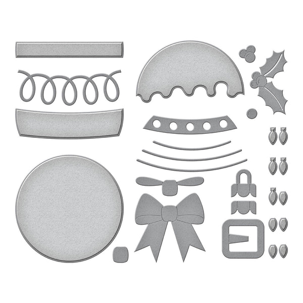 Festive Ornaments Etched Dies by Nichol Spohr