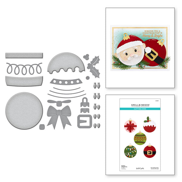 Festive Ornaments Etched Dies by Nichol Spohr