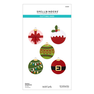 Festive Ornaments Etched Dies by Nichol Spohr