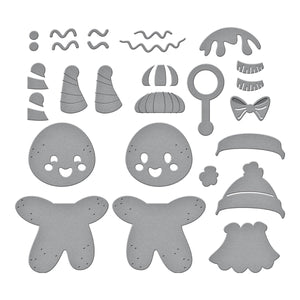 Dancin' Gingerbread Etched Dies from the Dancin' Christmas Collection