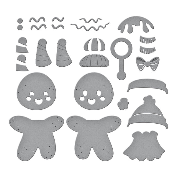 Dancin' Gingerbread Etched Dies from the Dancin' Christmas Collection