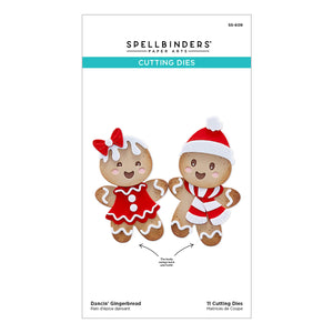 Dancin' Gingerbread Etched Dies from the Dancin' Christmas Collection