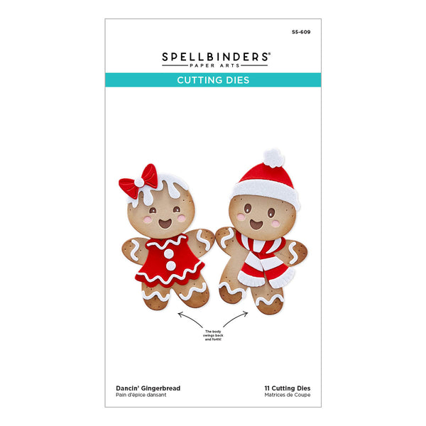 Dancin' Gingerbread Etched Dies from the Dancin' Christmas Collection