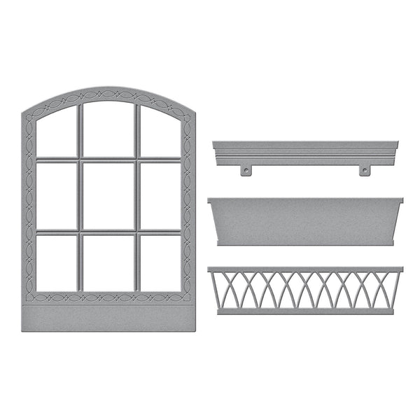 Vista View Window Etched Dies from the Windows with a View Collection by Tina Smith