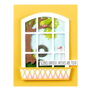 Vista View Window Etched Dies from the Windows with a View Collection by Tina Smith