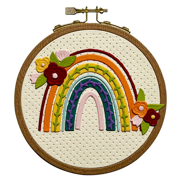Gathering Stitches Etched Dies from the Nichol's Needlework Collection by Nichol Spohr