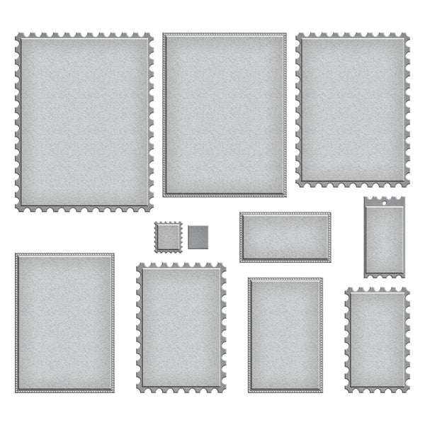 Nested Postage Labels & Tag Etched Dies from the Bayfair Collection
