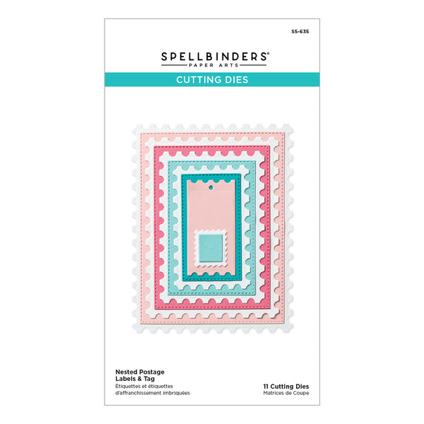 Nested Postage Labels & Tag Etched Dies from the Bayfair Collection