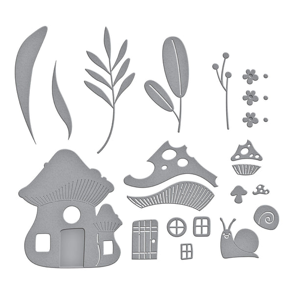 Mushroom Mansion Etched Dies from the Out and About Collection