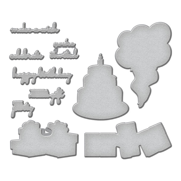 Birthday Party Etched Dies By Simon Hurley