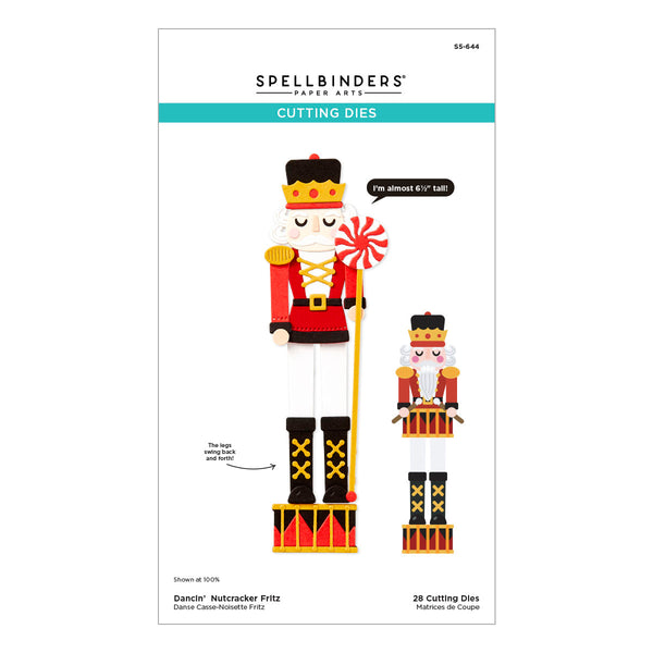 Dancin' Nutcracker Fritz Etched Dies from the Dancin' Christmas Friends Collection