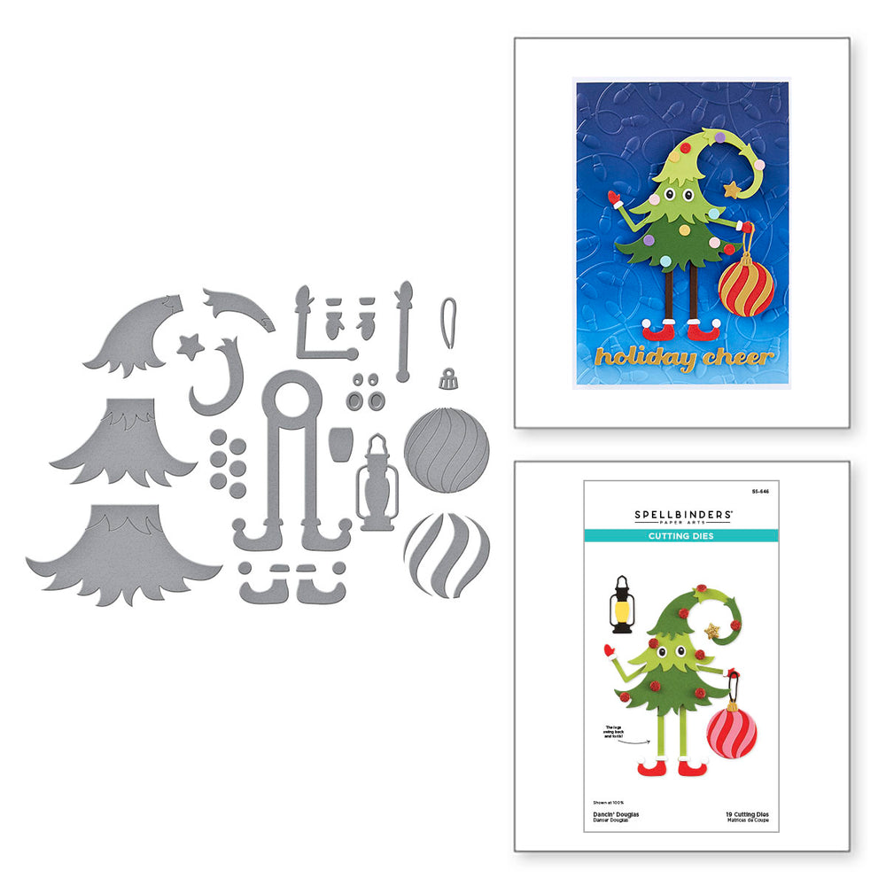 Dancin Douglas Etched Dies from the Dancin Christmas Friends Collection