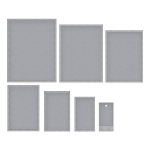 Perfect Touch Rectangles and Tag Etched Dies from the Happy Hour Collection