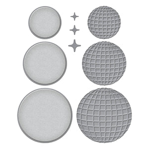 Disco Balls Etched Dies from the Shine Bright Collection by Carissa Wiley
