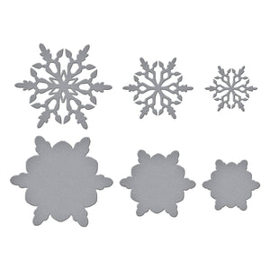 Layering Snowflakes Etched Dies by Simon Hurley