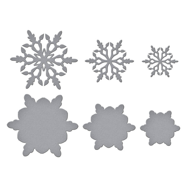 Layering Snowflakes Etched Dies by Simon Hurley