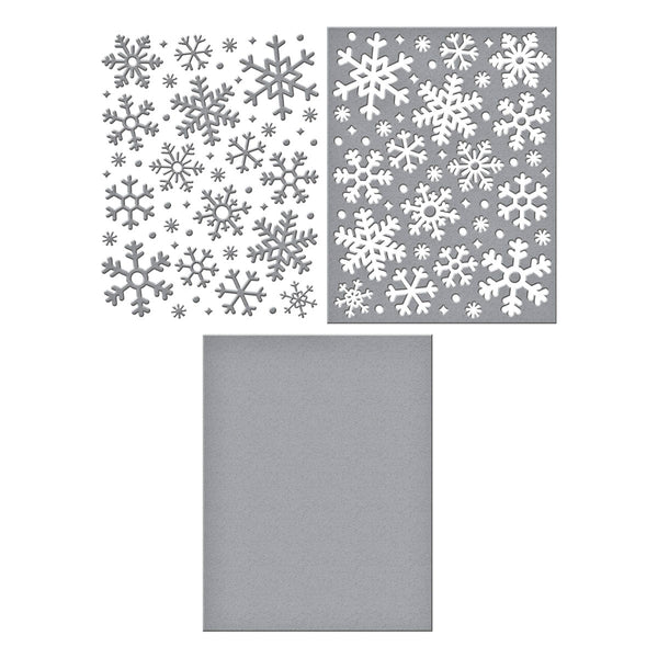 Frozen Flurries Etched Dies by Simon Hurley