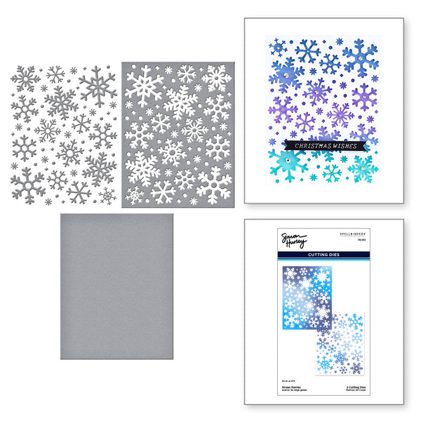Frozen Flurries Etched Dies by Simon Hurley
