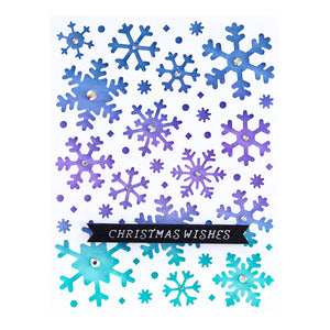 Frozen Flurries Etched Dies by Simon Hurley