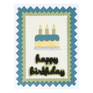 Pinking Edge Birthday Add-Ons Etched Dies from the Not Your Ordinary Card Collection by Wendy Vecchi