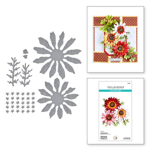 Painted Daisy and Ladybugs Etched Dies by Susan Tierney-Cockburn