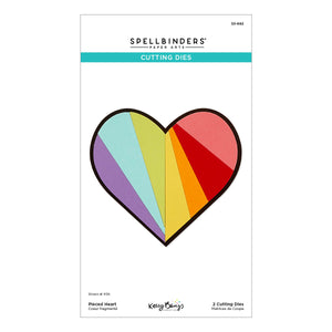 Pieced Heart Etched Dies by Kelly Bangs