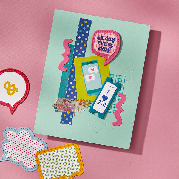 Punctuation & Icons Etched Dies by Kelly Bangs