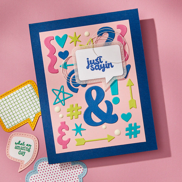 Speech Bubbles Sentiments Clear Stamp Set by Kelly Bangs
