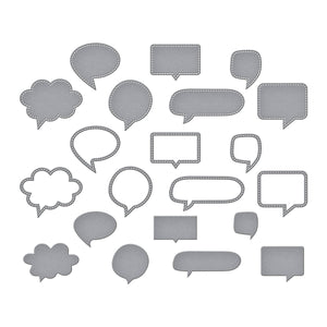 Speech Bubbles Etched Dies by Kelly Bangs