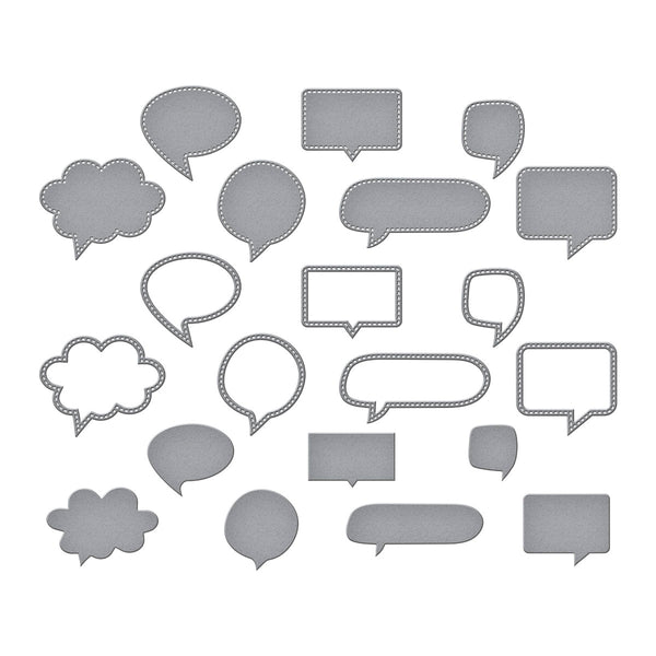 Speech Bubbles Etched Dies by Kelly Bangs