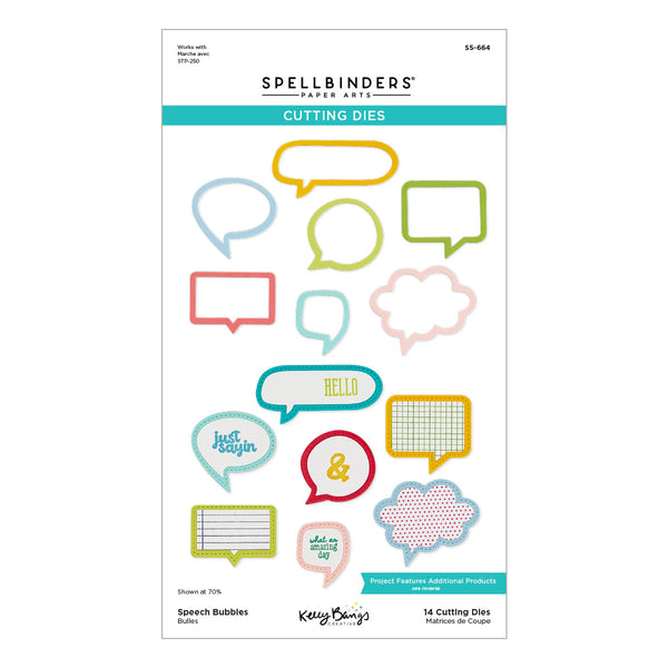Speech Bubbles Etched Dies by Kelly Bangs
