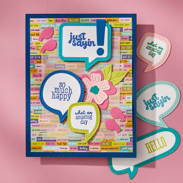Just Sayin' 12" x 12" Printed Paper Pack by Kelly Bangs