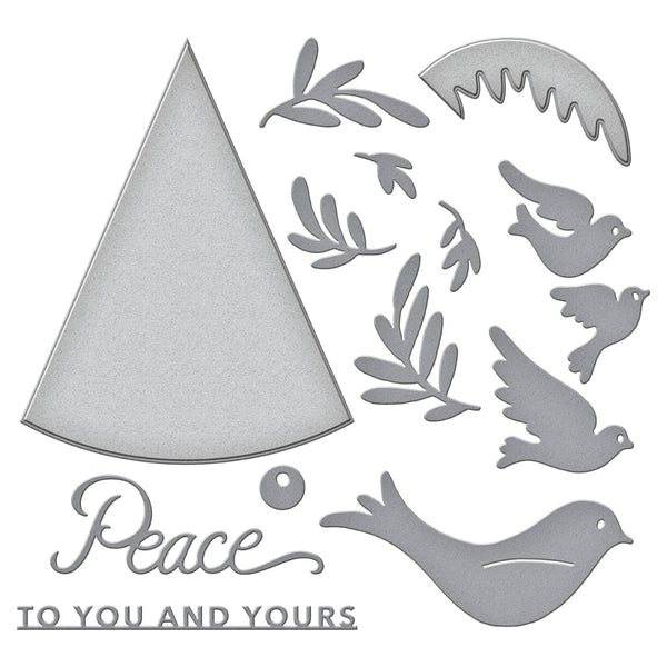 Peace Dove Etched Dies by Stampendous