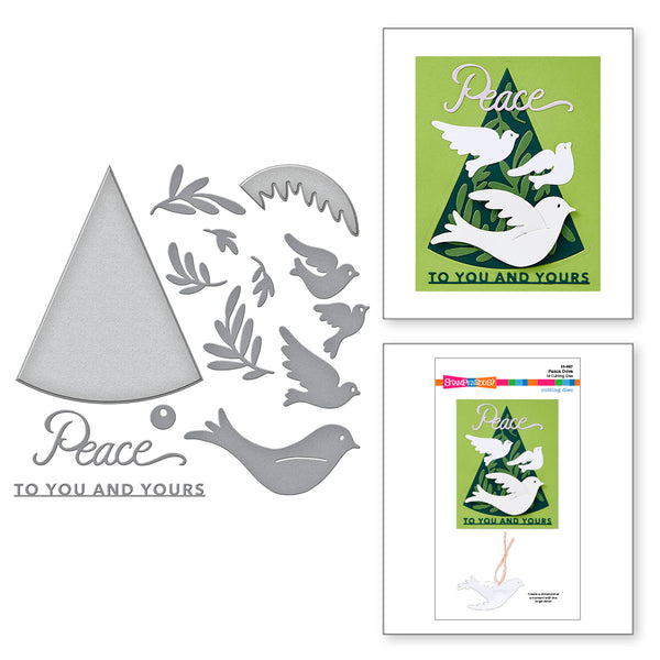 Peace Dove Etched Dies by Stampendous