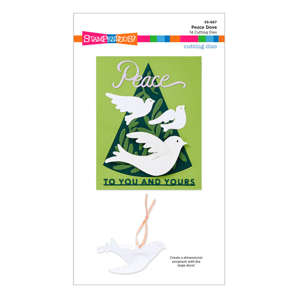 Peace Dove Etched Dies by Stampendous
