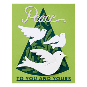 Peace Dove Etched Dies by Stampendous